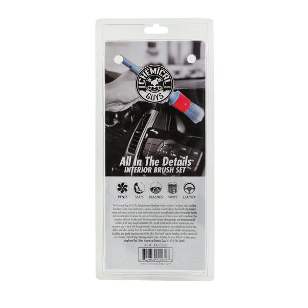 All In The Details Interior Detailing Brushes (3 Pack)